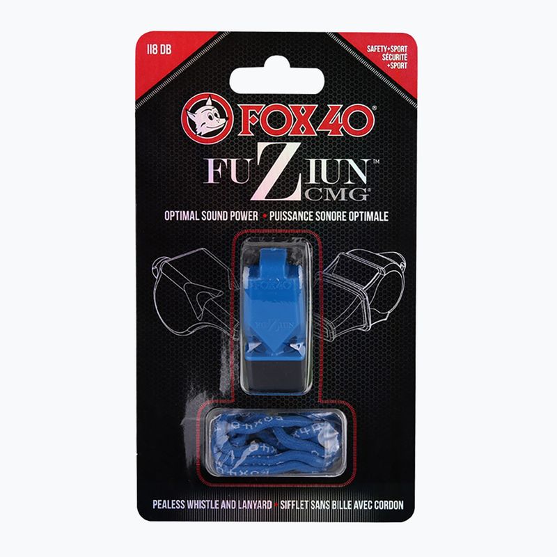 Свисток зі струною Fox 40 Fuzion CMG синій 4