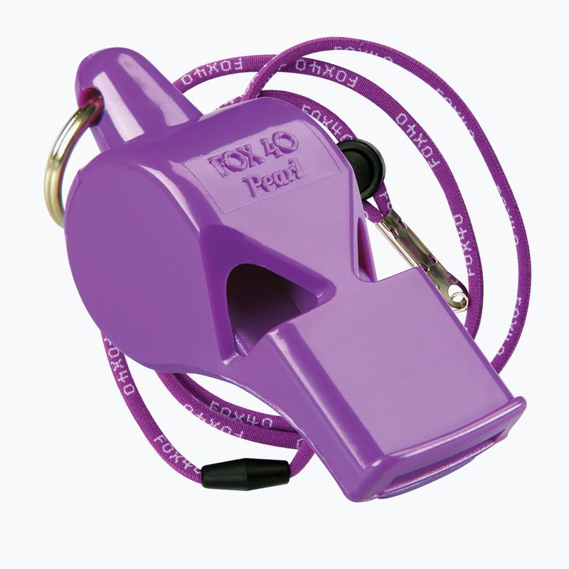 Свисток зі шнурком Fox 40 Pearl Safety фіолетовий 9703