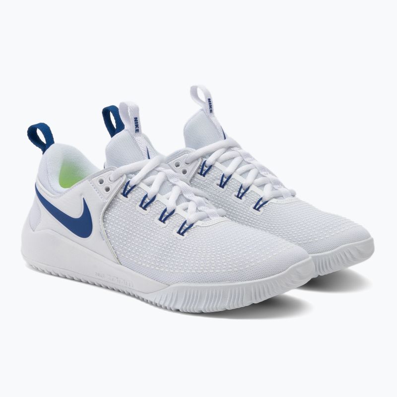 Жіночі волейбольні кросівки Nike Air Zoom Hyperace 2 білі/королівські 4