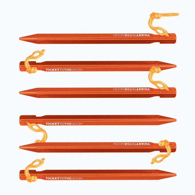 Кілочки для намету Ticket To The Moon Aluminium 6 шт. orange