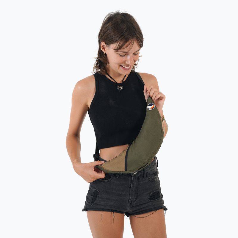 Сумка на плече Ticket To The Moon Upcycled Sling army green/brown 2
