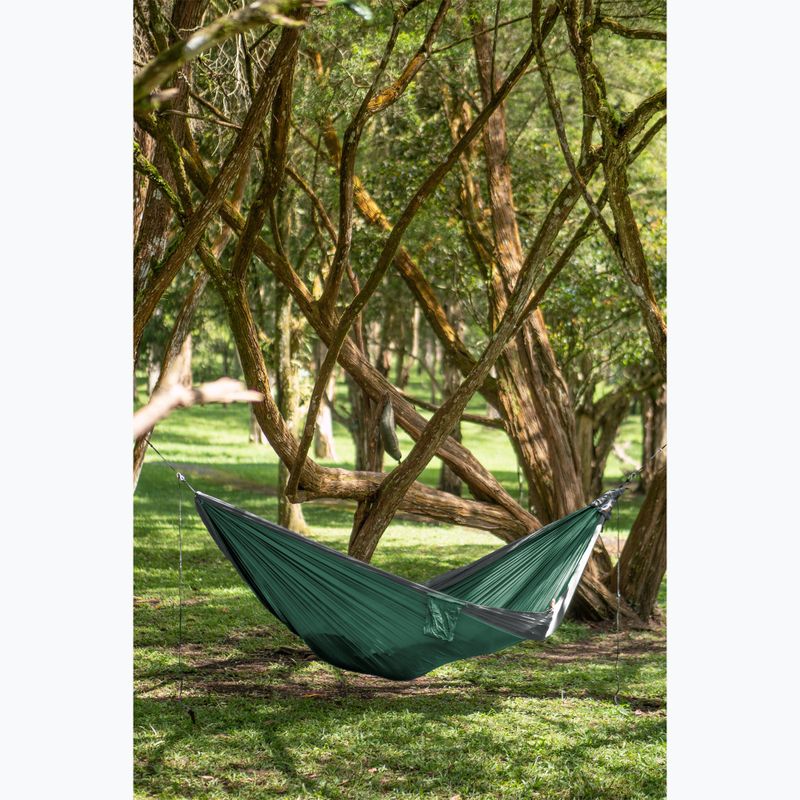 Гамак туристичний двомісний Ticket To The Moon Original petrol green/dark grey 4
