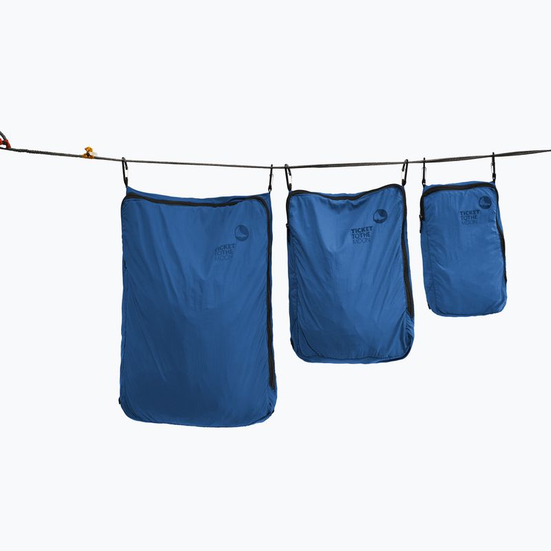 Набір органайзерів Ticket To The Moon Travel Cube Set 3 pcs. lightest blue/blue 2