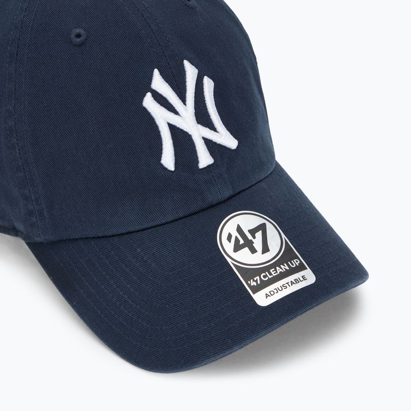 Кепка 47 Brand MLB New York Yankees CLEAN UP navy 3