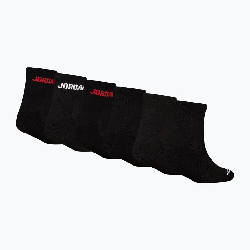 Skarpetki dziecięce Nike Jordan Legend Ankle Quarter 6 pack black 2