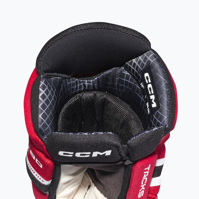 Рукавиці хокейні CCM Tacks XR80 SR Gloves black/red/white 4