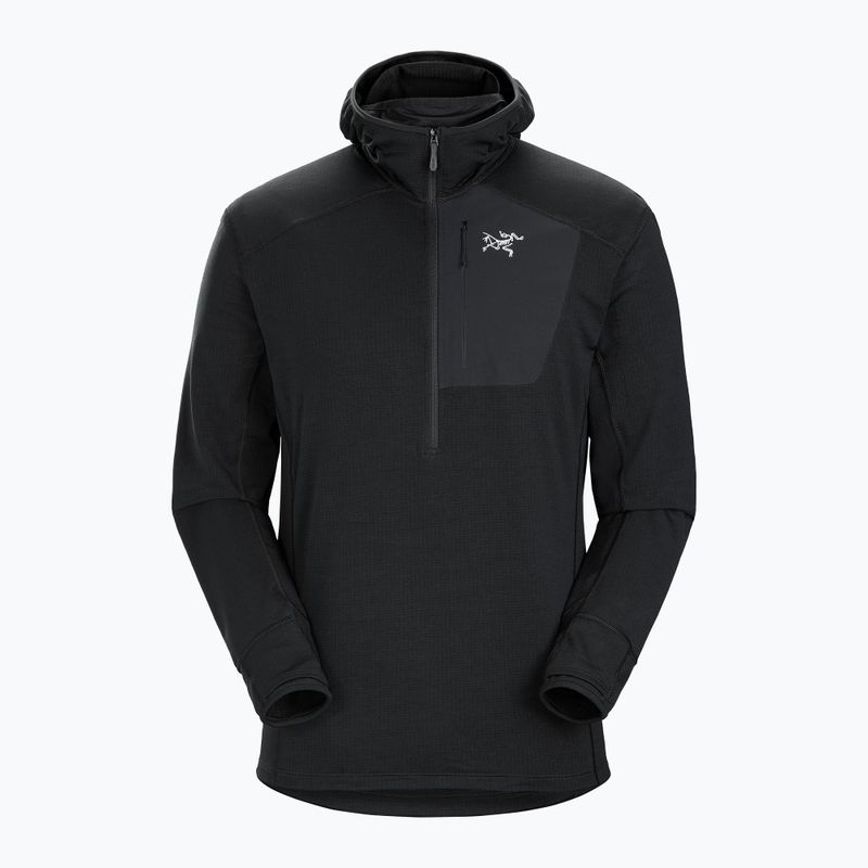 Кофта трекінгова чоловіча Arc'teryx Delta 1/2 Zip Hoody black