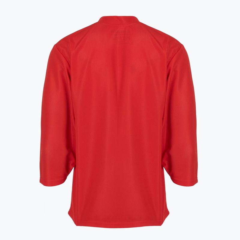 Лонгслів хокейний дитячий Bauer Flex Practice Jersey Jr red 2