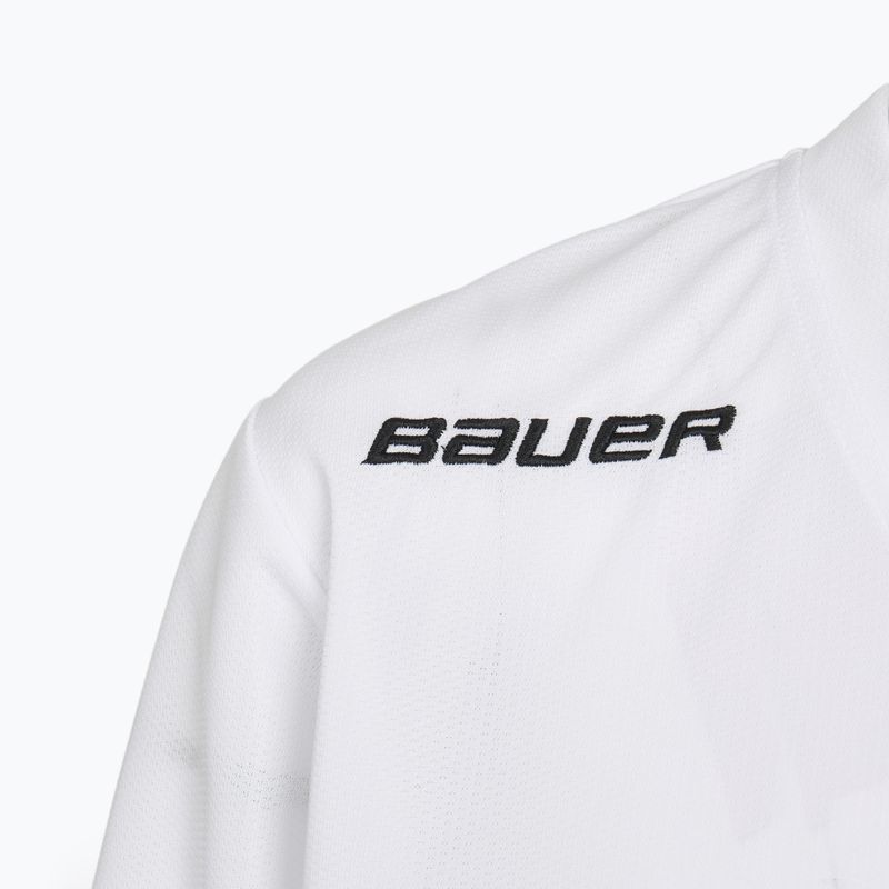Лонгслів хокейний дитячий Bauer Flex Practice Jersey Jr white 3
