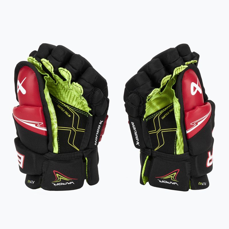 Дитячі хокейні рукавички Bauer Vapor Fly40 Jr black/red 3