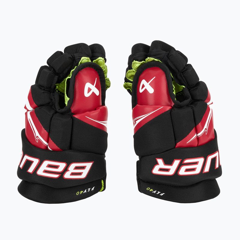 Дитячі хокейні рукавички Bauer Vapor Fly40 Jr black/red 4