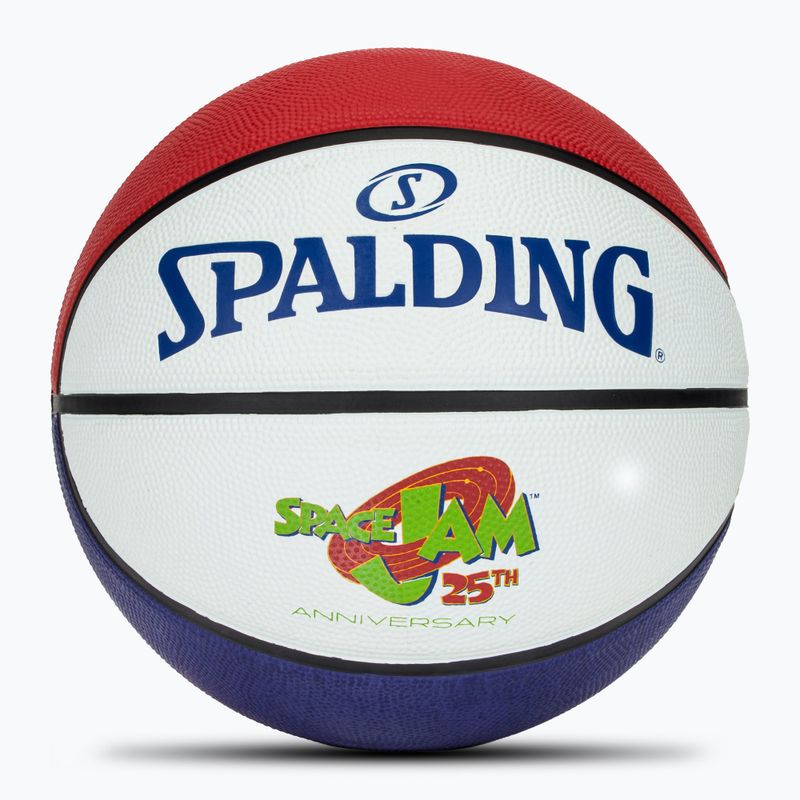 М'яч баскетбольний Spalding Space Jam Tune білий/червоний/блакитний розмір 7