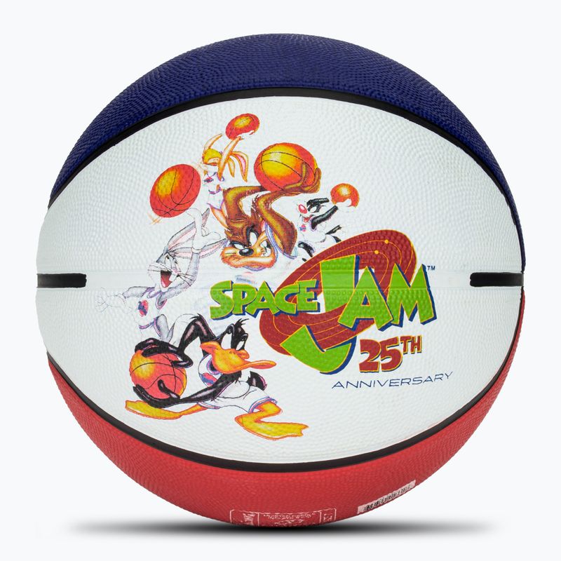 М'яч баскетбольний Spalding Space Jam Tune білий/червоний/блакитний розмір 7 2
