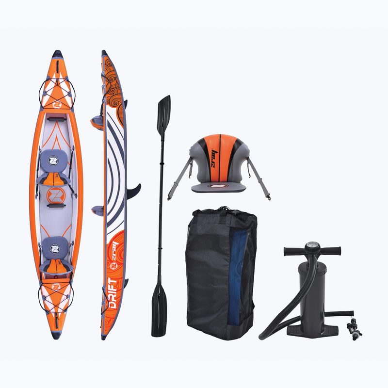 Байдарка надувна 2-місна ZRAY Drift 14'0" white/orange