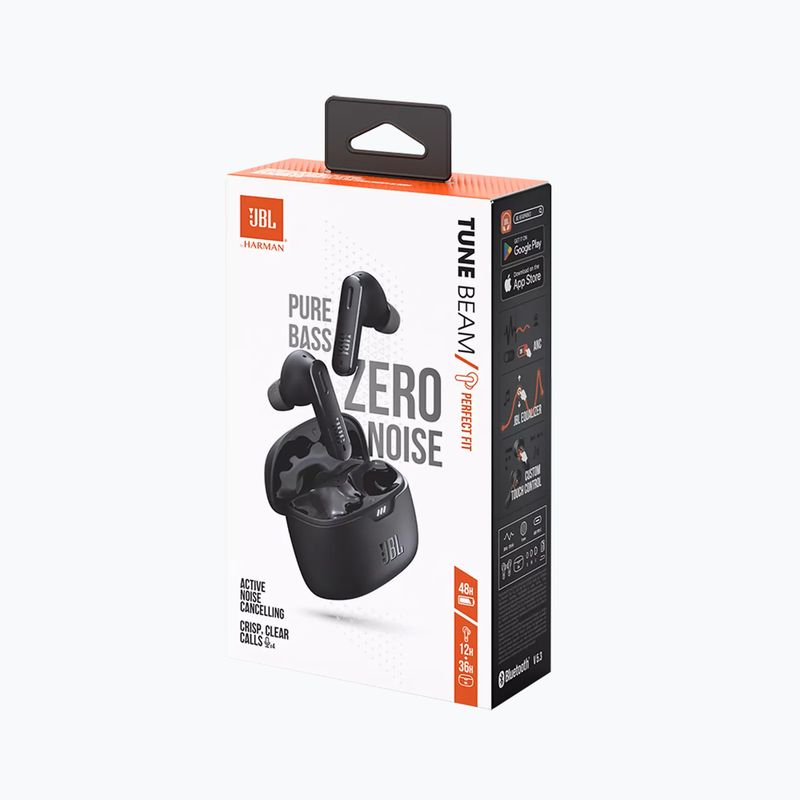 Навушники бездротові JBL Tune Beams Tws чорні 9