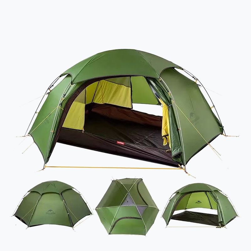 Намет трекінговий двомісний Naturehike Cloud Peak 2 20D green 2