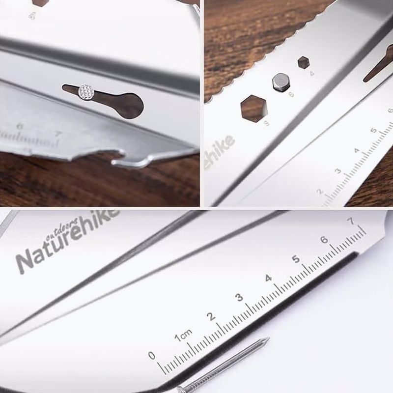 Багатофункціональна саперна лопатка Naturehike NH20GJ001 silver 2
