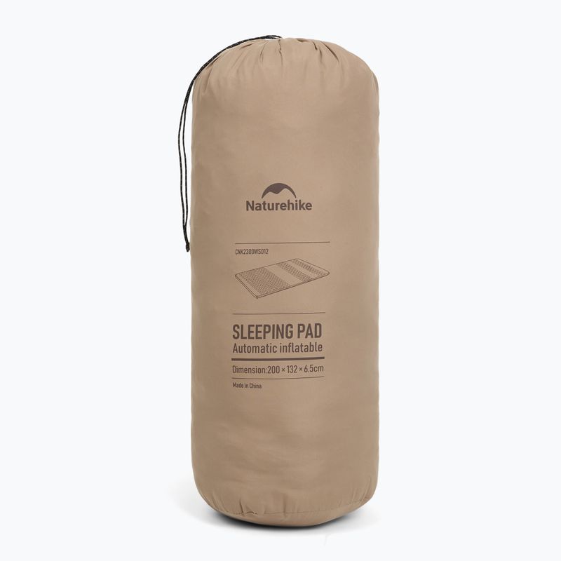 Килимок самонадувний Naturehike Featherbone Double Regular Wide brown 9