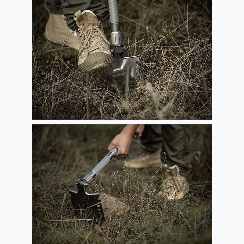 Багатофункціональна саперна лопатка Naturehike NH20GJ002 silver 6