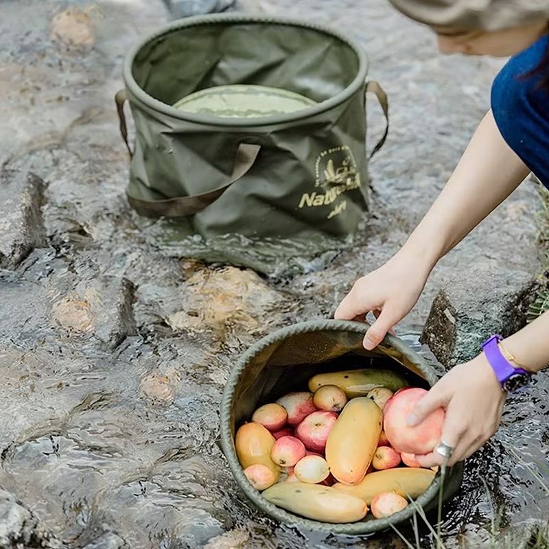 Відро складне Naturehike NH20SJ040 10 l army green 2