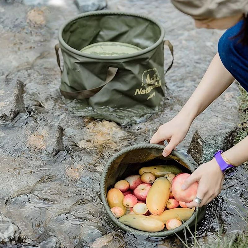 Відро складне Naturehike NH20SJ040 20 l army green 2