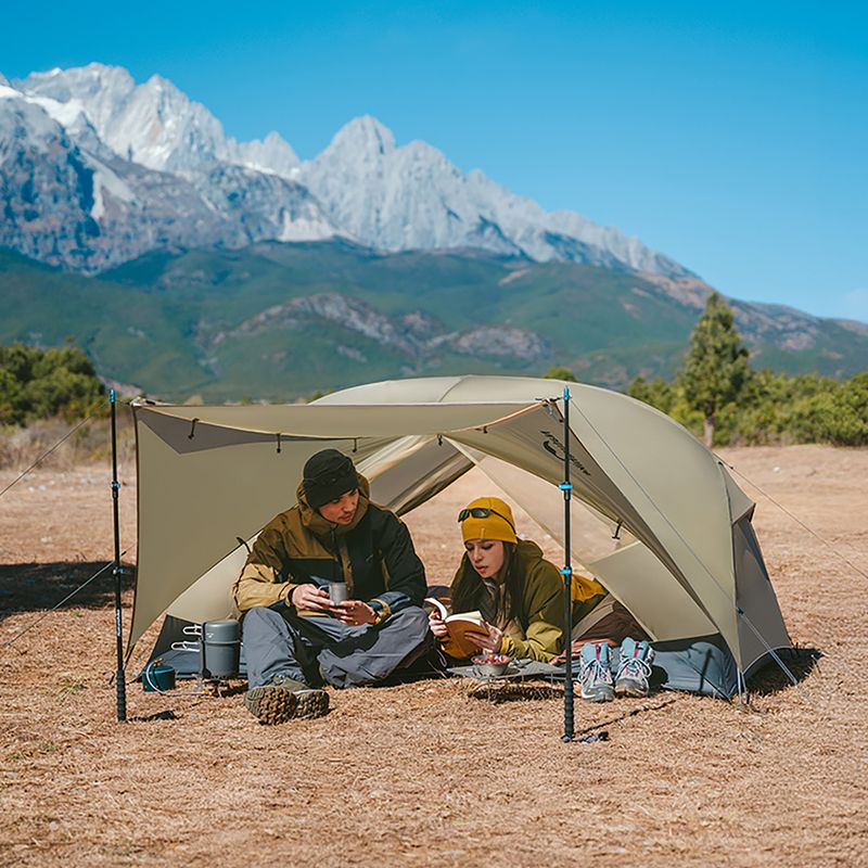 Намет трекінговий двомісний Naturehike Mongar UL 2 15D moon rock gray 12