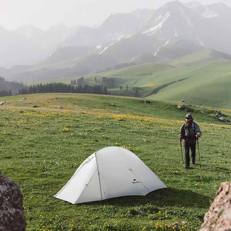 Намет трекінговий двомісний Naturehike Mongar UL 2 15D moon rock gray 4