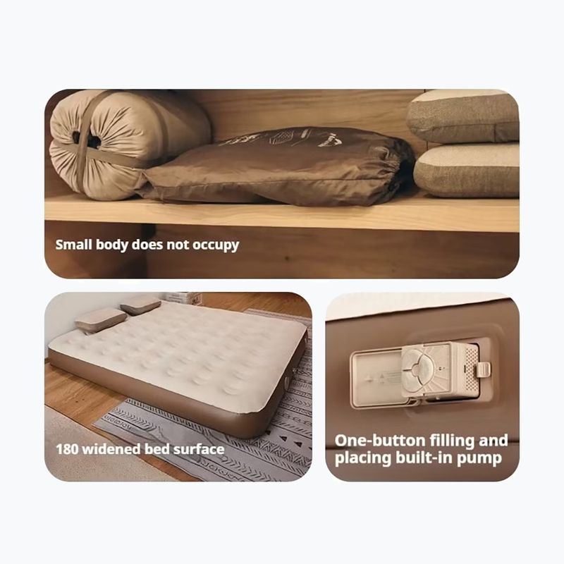 Матрац надувний Naturehike Chenjing Single brown 4