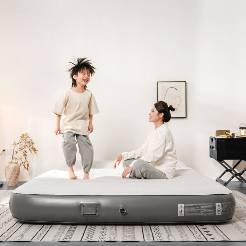 Матрац надувний Naturehike Chenjing with Pillow Double grey 8