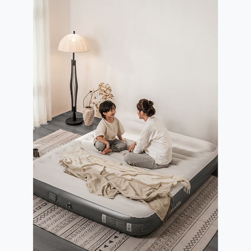 Матрац надувний Naturehike Chenjing with Pillow Double grey 9