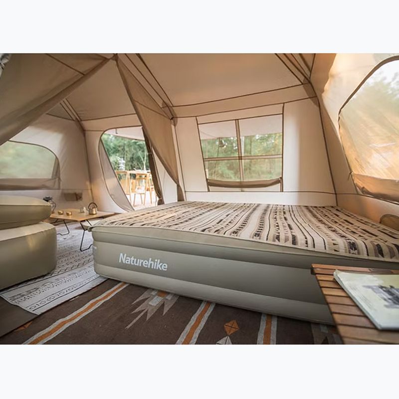 Намет кемпінговий чотиримісний Naturehike Village 13 Ridge Ultimate Edition brown/ti black 7