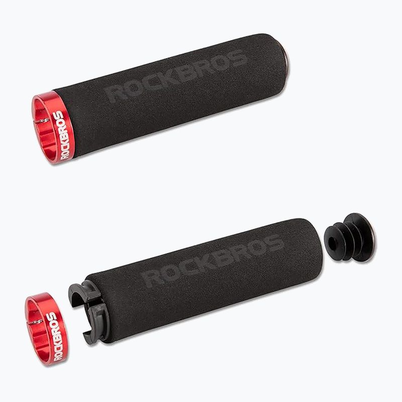 Ручки для керма Rockbros BT1001 Handlebar Grips black/red 2