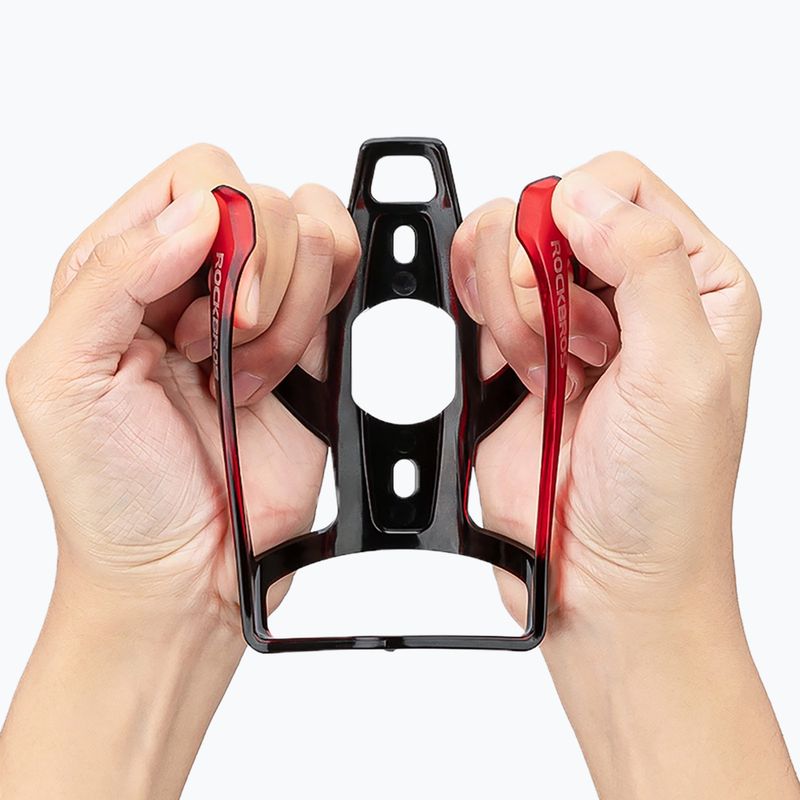 Кошик для пляшки Rockbros 31210007 Water Bottle Holder black/red 5