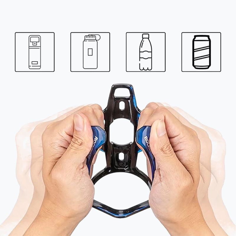 Кошик для пляшки Rockbros 31210007 Water Bottle Holder black/blue 4