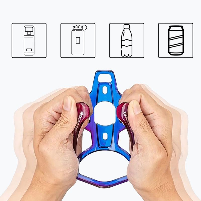 Кошик для пляшки Rockbros 31210007 Water Bottle Holder blue/purple 4