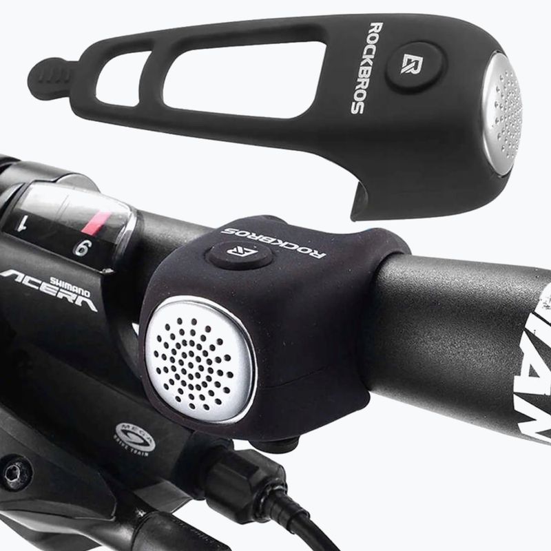 Дзвінок велосипедний Rockbros CB1709BK Electric Bell black 2