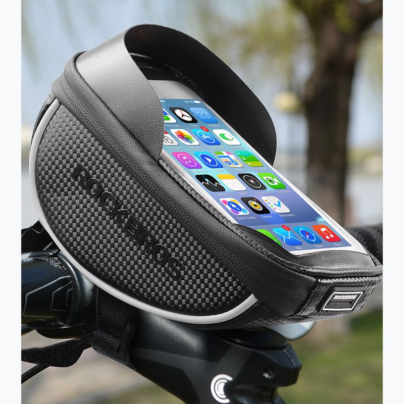 Сумка велосипедна на раму Rockbros 010-4BK Bike Front Bag black 5