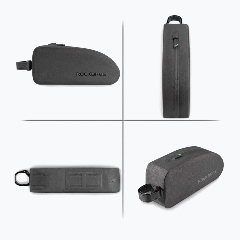 Сумка велосипедна на раму Rockbros AS-019 Bike Tube Bag S black 3