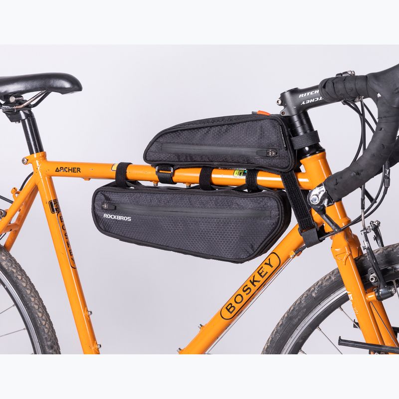 Сумка велосипедна на раму Rockbros 043 Bike Tube Bag 3 l black 3