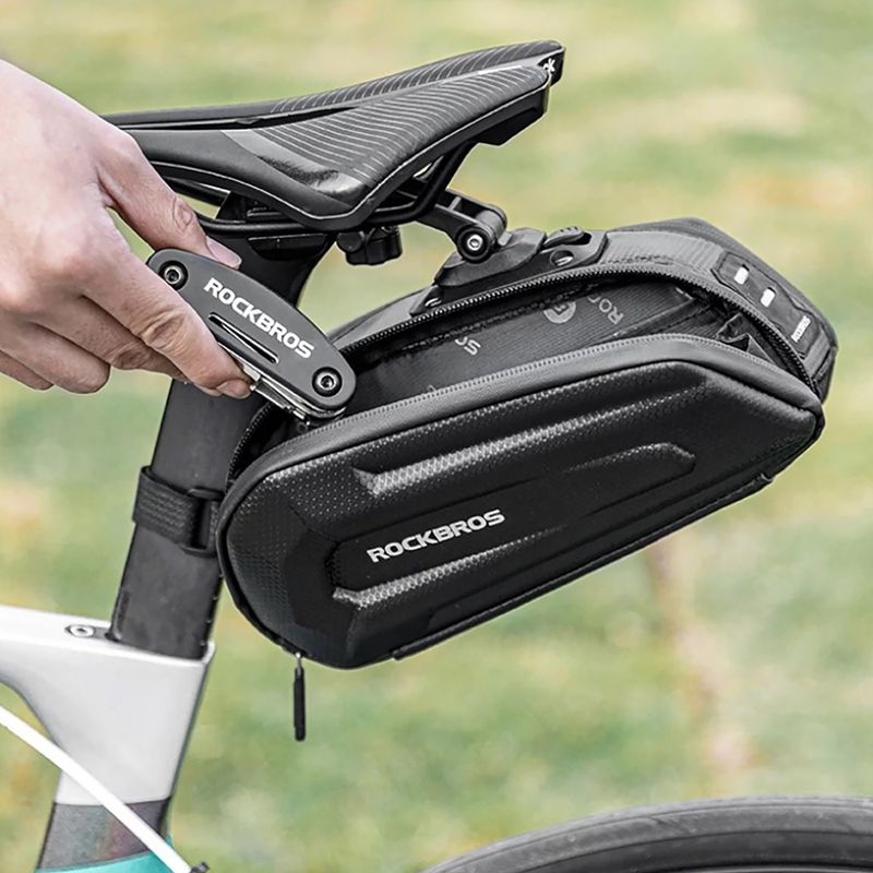 Сумка велосипедна під сідло Rockbros B69 Bike Saddle Bag black 6