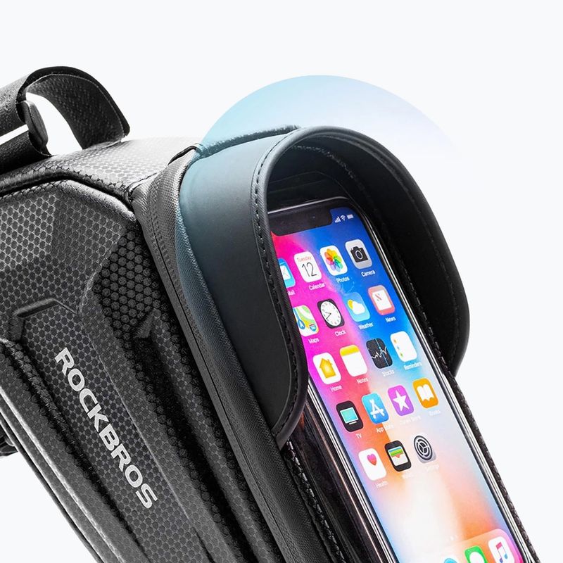 Сумка велосипедна на раму Rockbros B68 Bike Tube Bag 1.7L black 3