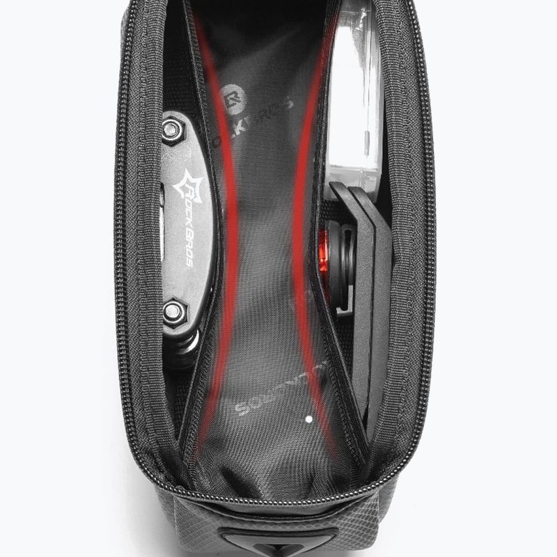Сумка велосипедна на раму Rockbros B68 Bike Tube Bag 1.7L black 4