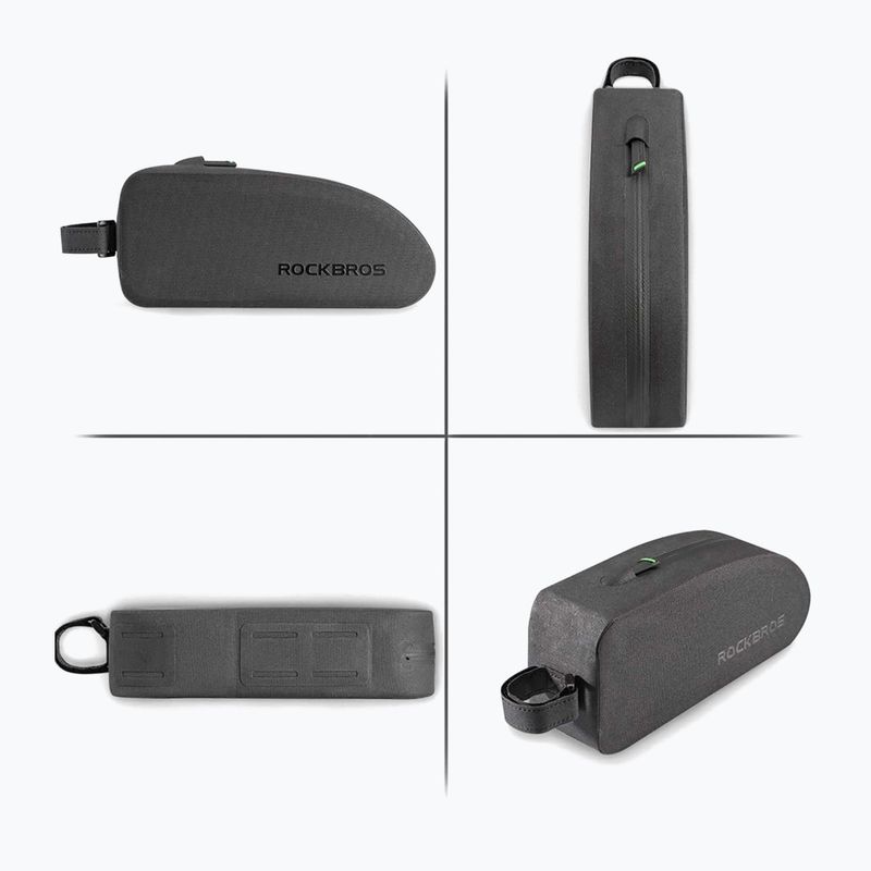 Сумка велосипедна на раму Rockbros AS-019-1 Bike Tube Bag L black 3