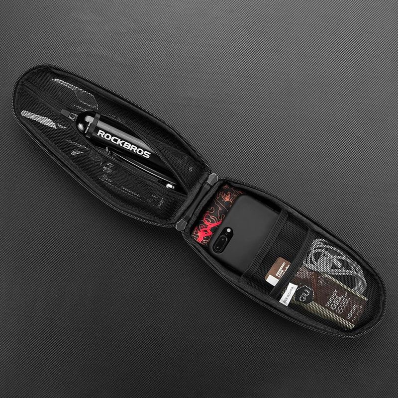 Сумка велосипедна на раму Rockbros B60 Bike Tube Bag M black 5