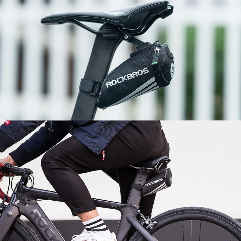 Сумка велосипедна під сідло Rockbros C28BK Bike Saddle Bag black 6