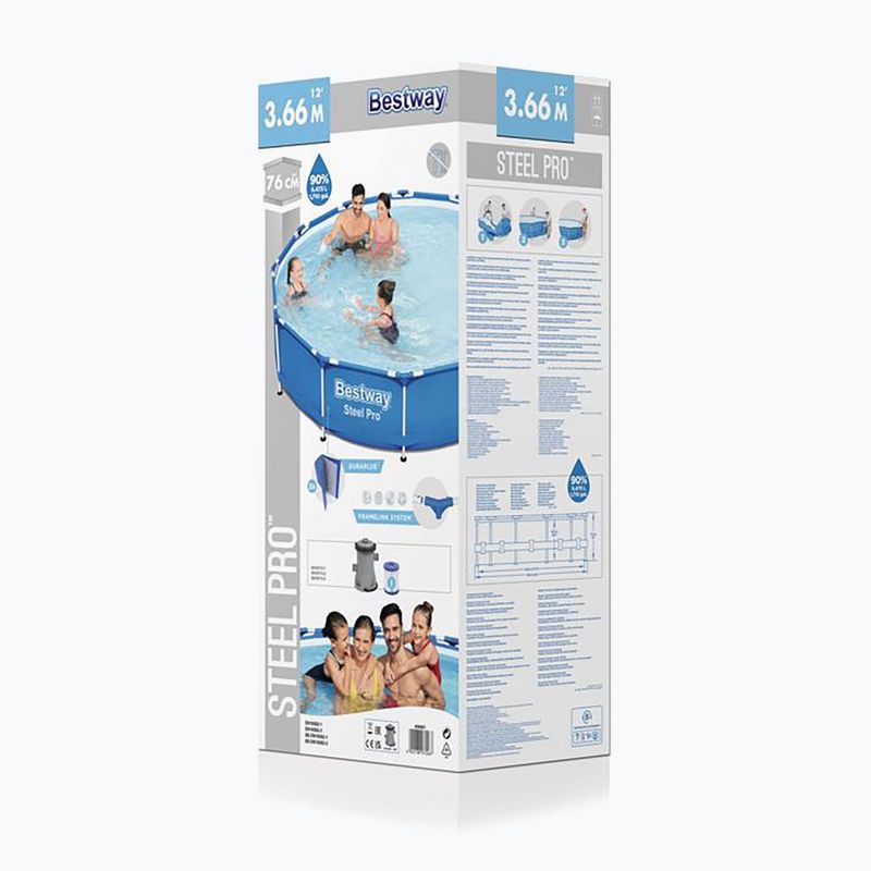 Басейн каркасний Bestway Steel Pro 366 cm 2