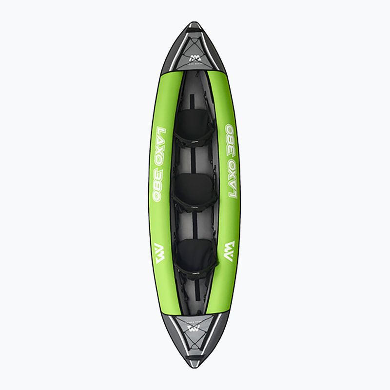 Байдарка надувна 3-місна Aqua Marina Laxo Recreational Kayak 12'6" green 2