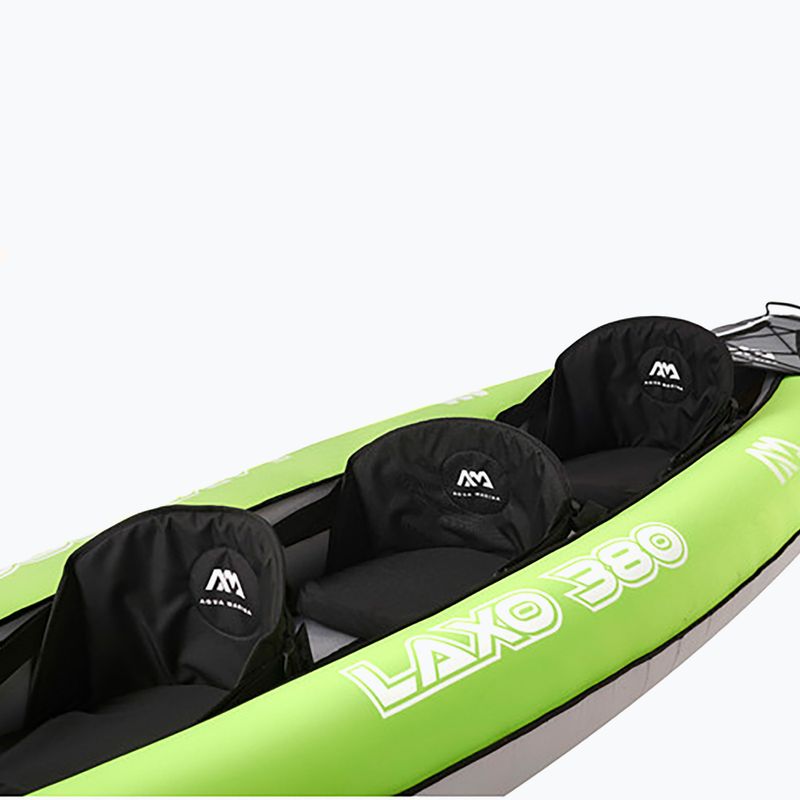 Байдарка надувна 3-місна Aqua Marina Laxo Recreational Kayak 12'6" green 4