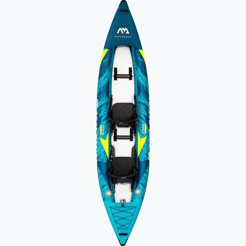 Надувна байдарка 2-х місна 13’6″ Aqua Marina Versatile/ Whitewater Kayak синя Steam-412 2