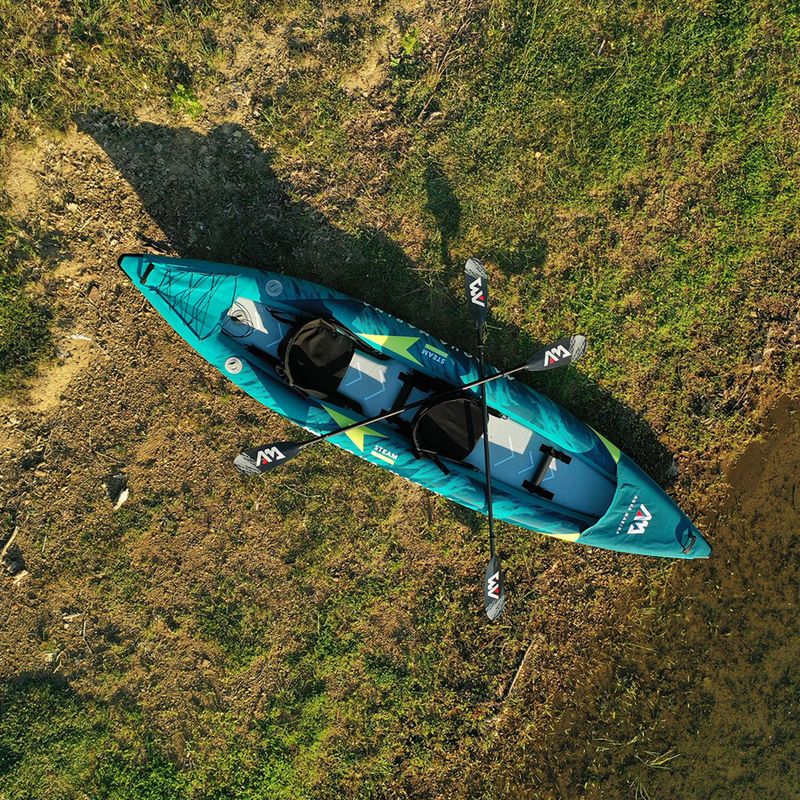 Надувна байдарка 2-х місна 13’6″ Aqua Marina Versatile/ Whitewater Kayak синя Steam-412 11